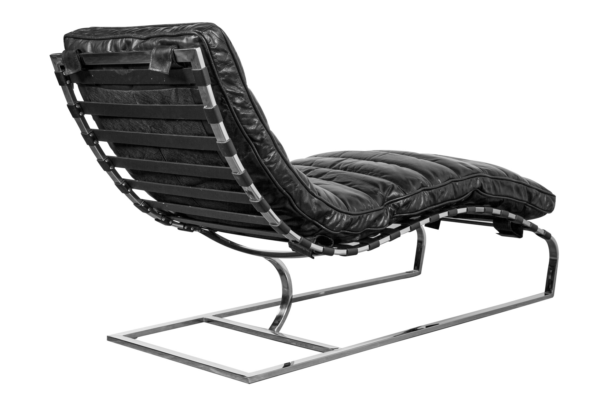 Dublin Leather Lounge Chair Black