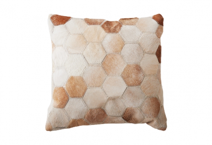 Honeycomb Leather Cushion