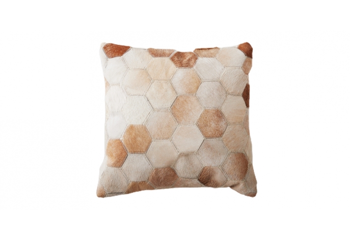 Honeycomb Leather Cushion