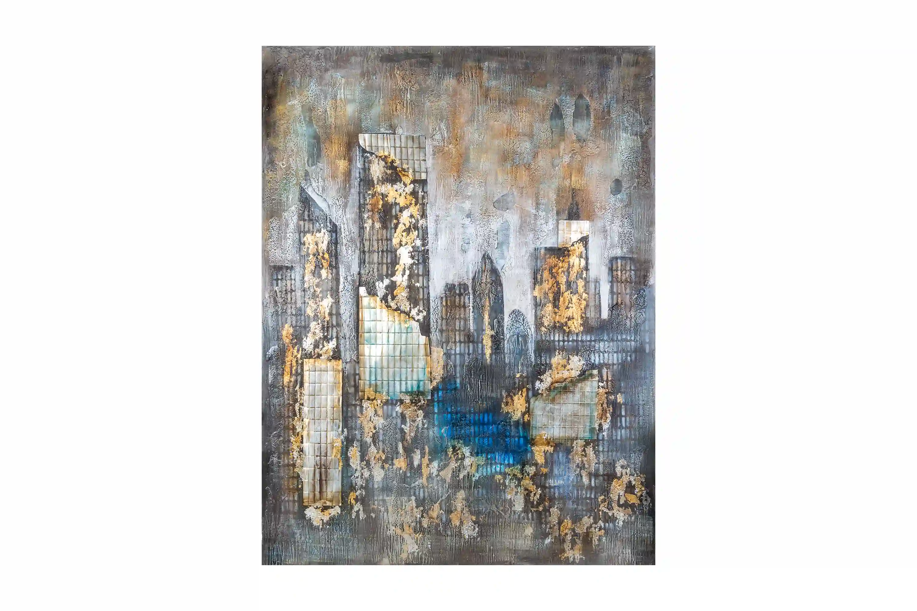 Abstract city painting