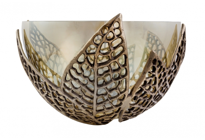 Shamrock antique brass bowl