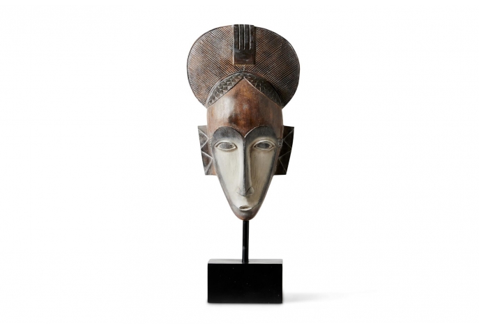 Tribal mask on stand