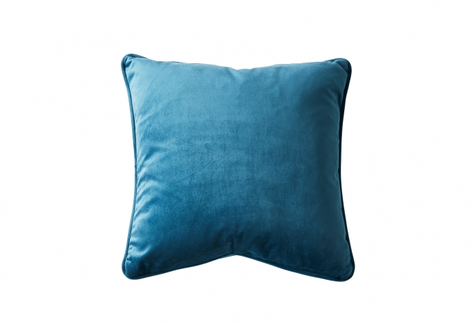 Remi Velvet Cushion-Peacock Blue- 600