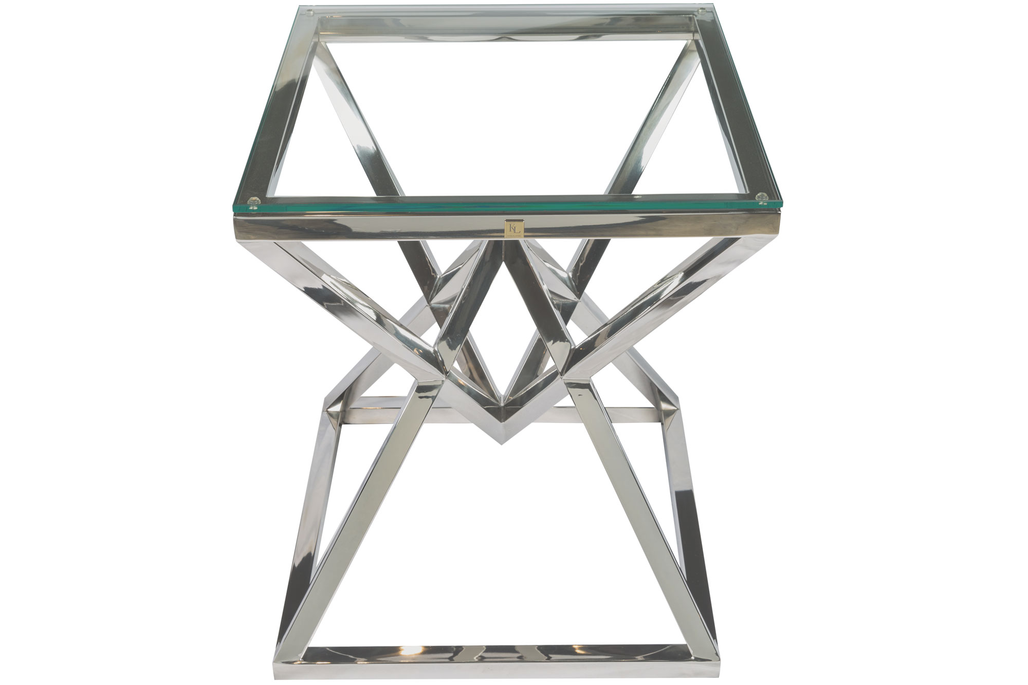 Diamond Side Table Silver