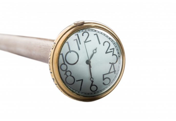 Walking Stick With Clock