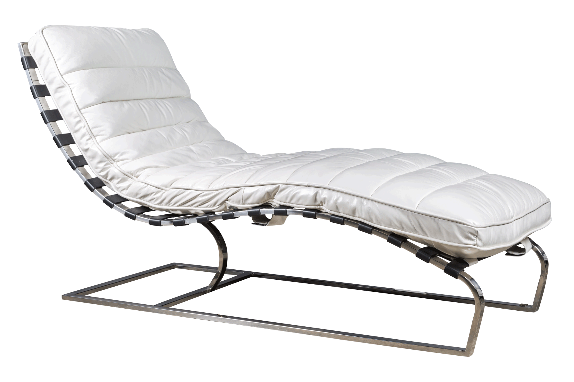 Dublin Leather Lounge Chair White