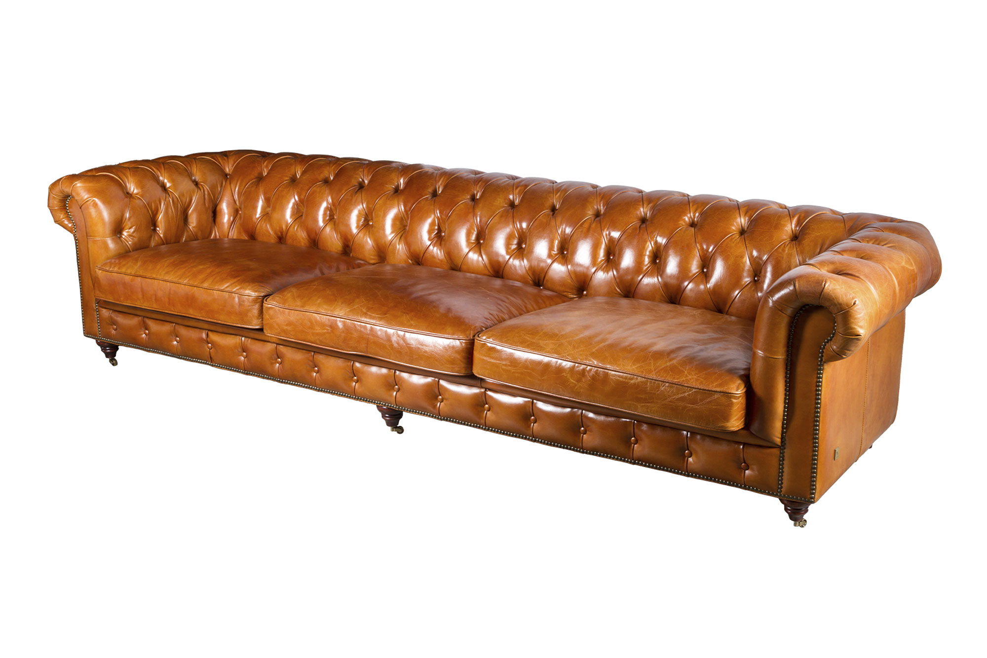 Oxford 4-Seater Leather Sofa