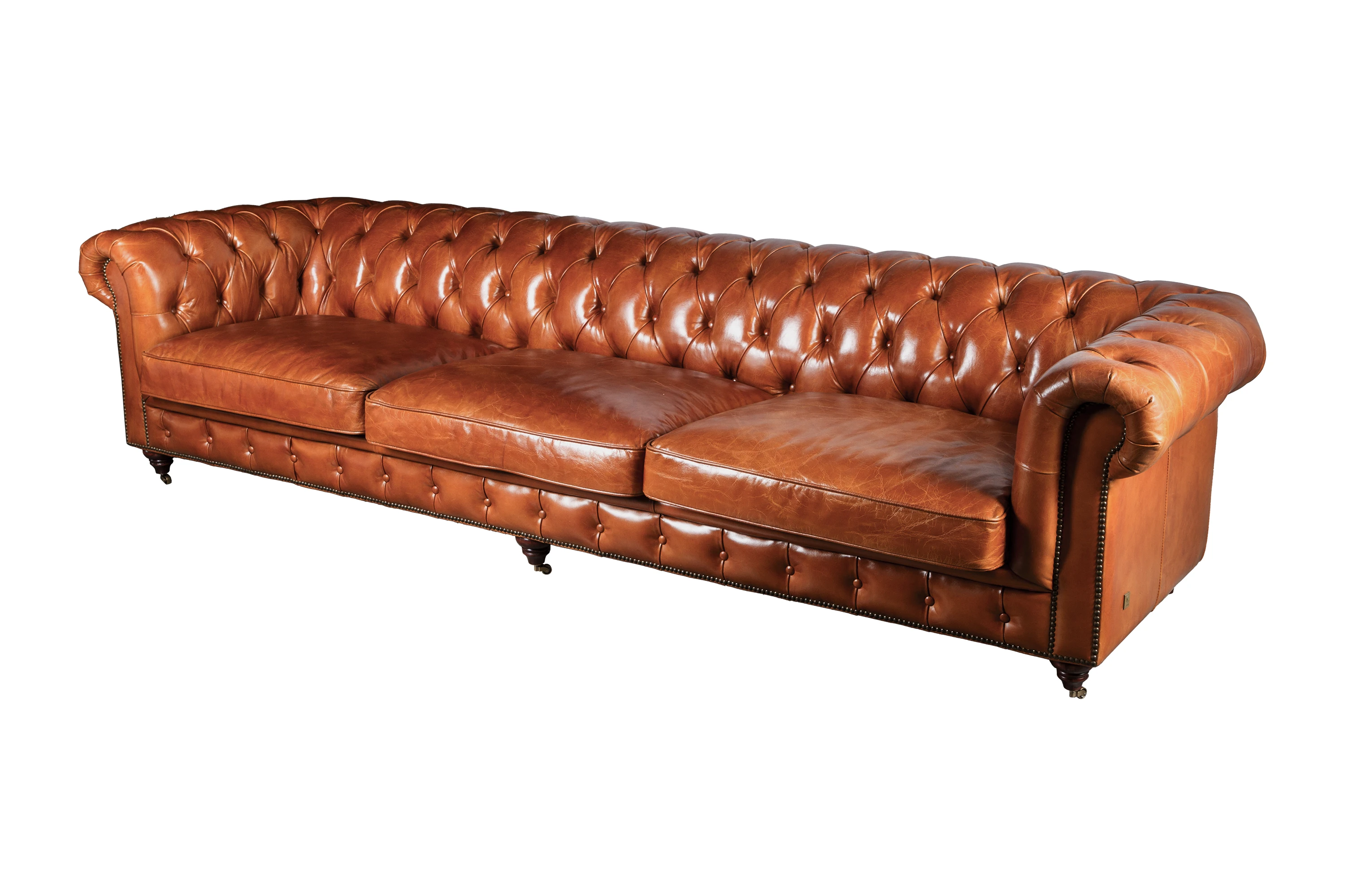 Oxford 4-Seater Leather Sofa