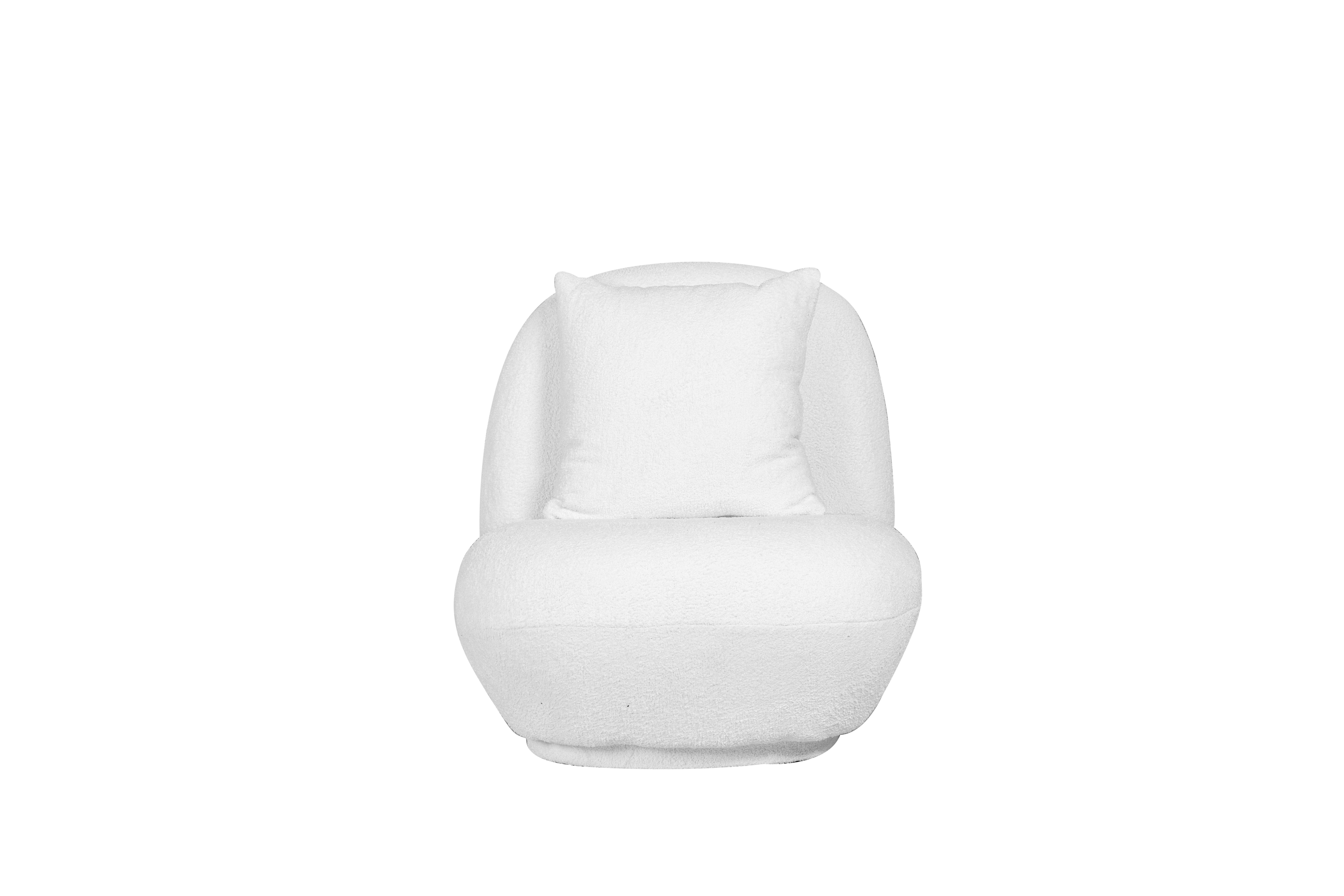 Hermes Single Sofa White