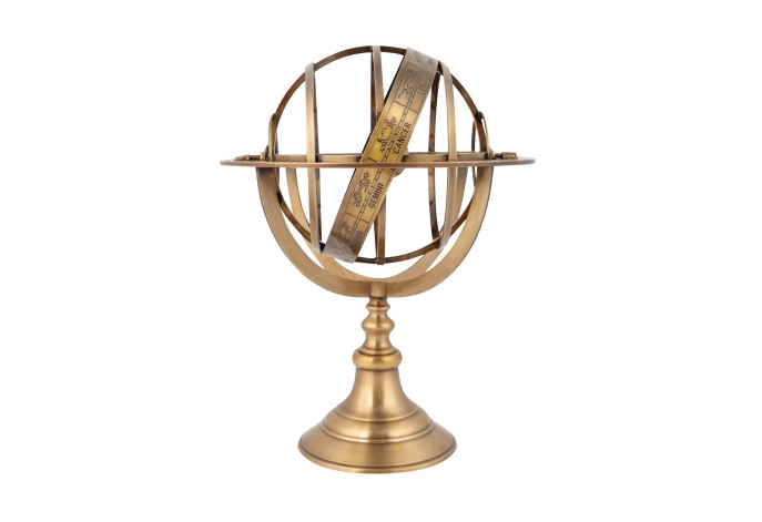 Maeve Globe Brass