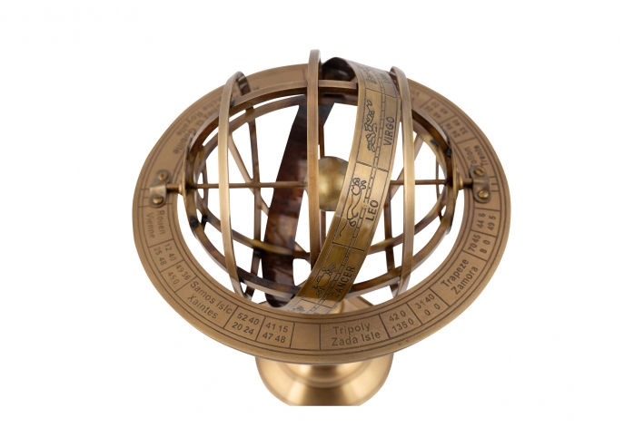 Maeve Globe Brass
