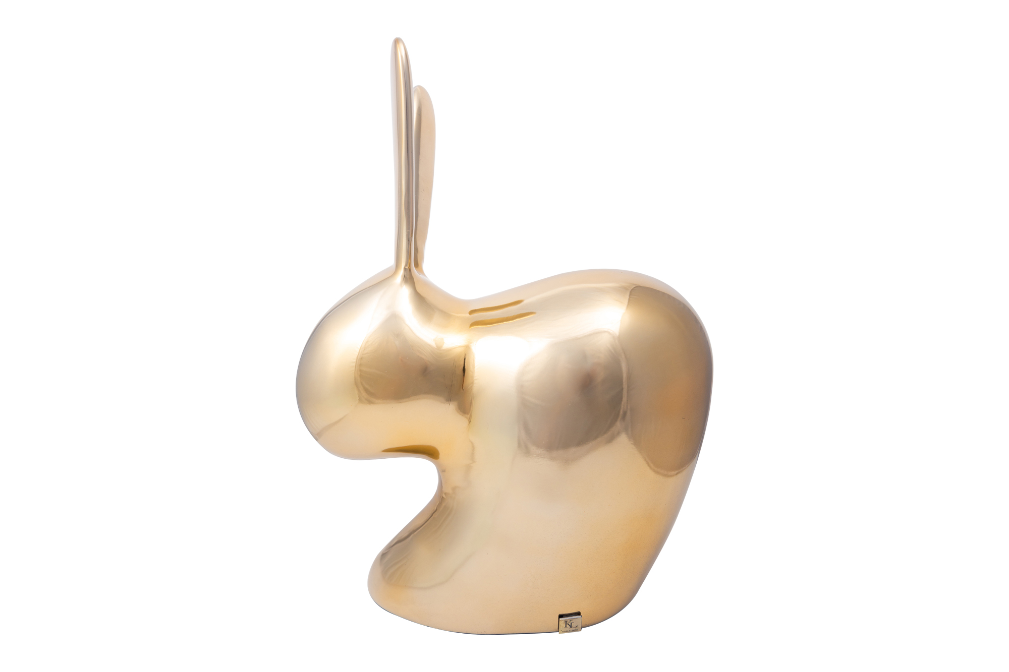 Gold Bunny Statue
