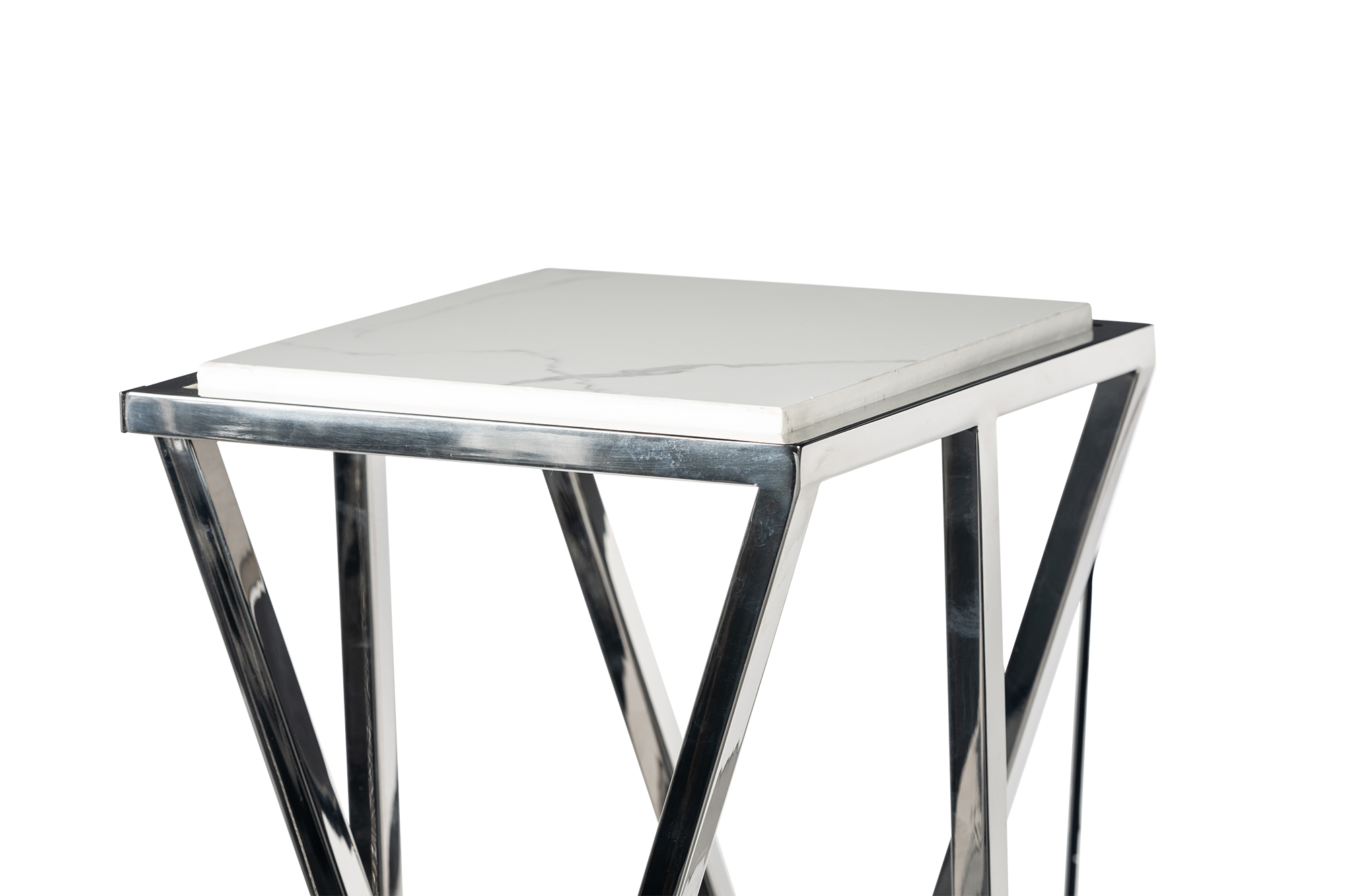 Gabby Side Table Silver